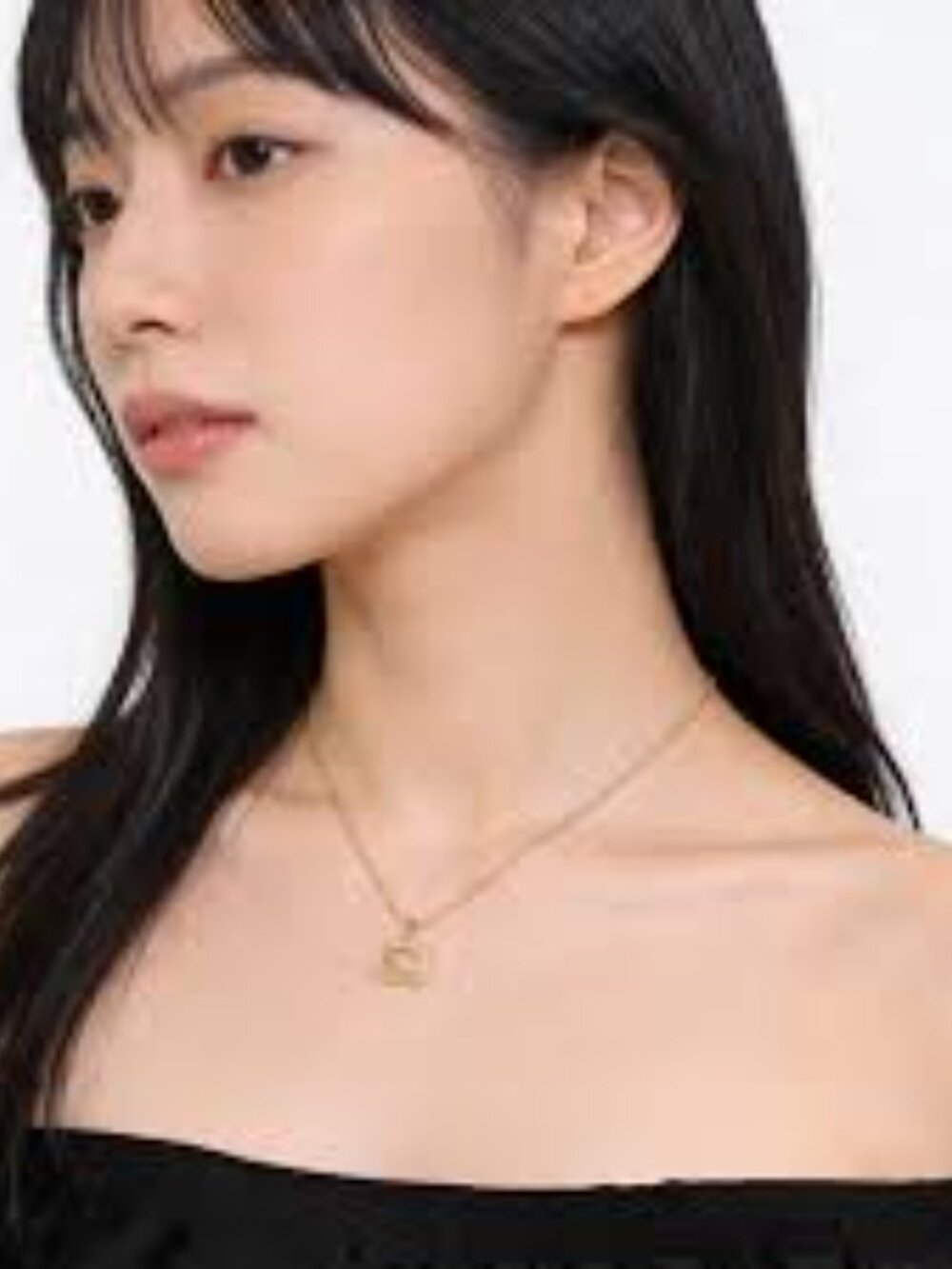 COACH NY GOLD TONE SIGNATURE “C” LUCITE PENDANT NECKLACE 16”+2” - Picture 5 of 6